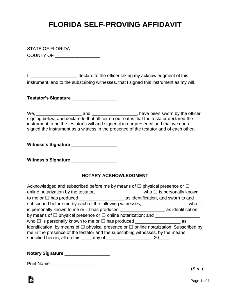 What is a self-proving testimony for a will, and do you need one?